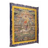 Tibetan Buddhist Red Yamantaka Thangka
