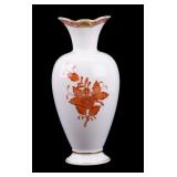 Herend Nanking Chinese Bouquet Rust Bud Vase