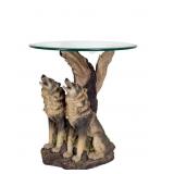 Figural Wolves Occasional Table
