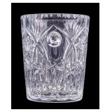 Cut Crystal Ice Bucket plus Tongs