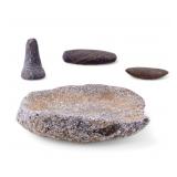 Neolithic Grinding Quern Metate, and Mano