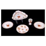 Herend Nanking Chinese Bouquet Rust Dishes