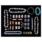 Stone and Petrified Wood Beads