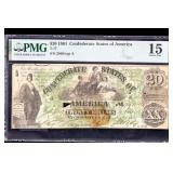 1861 Confederate T-17 Greenback