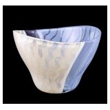 Kosta Boda Center Piece Bowl Blue and White