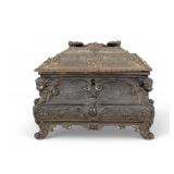 Cast Metal Jewelry Casket