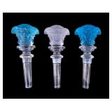 Rosenthal Versace Medusa Head Bottle Stoppers (3)