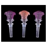 Rosenthal Versace Medusa Head Bottle Stoppers (3)