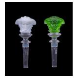Rosenthal Versace Medusa Head Bottle Stoppers (2)