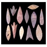 Neolithic Arrowheads Gem Grade Sahara