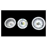 Herend Open Weave Porcelain Bowls