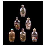 Chinese Inner Painted Glass Snuff Bottles (6)