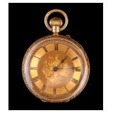 Antique Wright & Craighead 18K Gold Pocket Watch