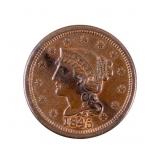 1845 Large Cent Coin