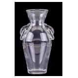 Steuben Ring Handle Crystal Vase