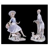 Lladro Porcelain Figurines (2)