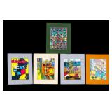 Outsider Art Prints, Signed (5)