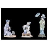 Lladro Porcelain Statuettes (3)