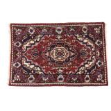 Semi-Antique Persian Map Wool Rug