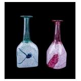 Art Glass Decanters / Vases (2)