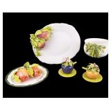 Eva Gordon Fruit Platter w/ Bowl, Plate, & Sugars