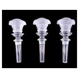 Rosenthal Versace Medusa Head Bottle Stoppers (3)