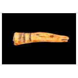 Inuit Inupiat Yupik Walrus Bone Polar Bear Carving