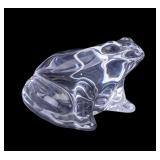 Baccarat Crystal Frog Figurine / Paperweight
