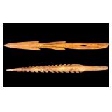 Inuit Inupiat Yupik Fossil Harpoon Artifacts (2)
