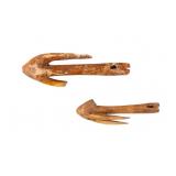 Inuit Inupiat Yupik Fossil Hook Artifacts (2)