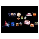 Limoges Porcelain Trinket Boxes, Kaiyodo Glass