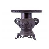 Japanese Bronze 2-Piece Koro Censer w/ Phoenix