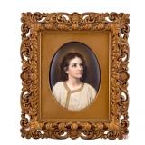 19th C KPM Hand Painted Porcelain Plaque