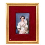 19th/20th C Hand Painted Plaque