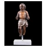 18th C Wooden Painted Putti Figure