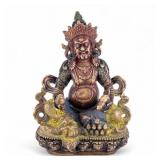 Early Marked Painted Bronze Buddha