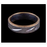 14K White and Gold Ring / Wedding Band