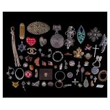 Assorted Pins, Pendants, Brooches, and Accessories