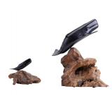John Perry Driftwood Whale Sculptures (2)