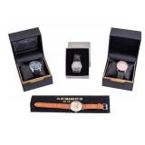 3 Akribos XXIV + 1 Swiss Army Watch w/Boxes