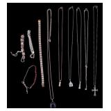 Sterling Pendant Necklaces, GP Bracelets