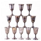 Watrous Sterling Silver Goblets (12)