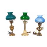 Student Lamp Grouping w/ Colorful Shades (3)