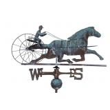 Copper Full-Bodied Jockey Weathervane