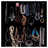 Costume Necklaces in Various Materials and Styles