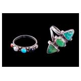 Native American Sterling Rings (2)