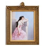 19th/20th C Fine Wagner Porcelain Plaque