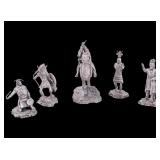 Franklin Mint Native American Figures (5)