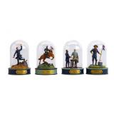 U.S. Civil War Collectible Figures Under Glass (4)