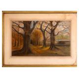 A. Patten Signed Pastel Painting Landscape
